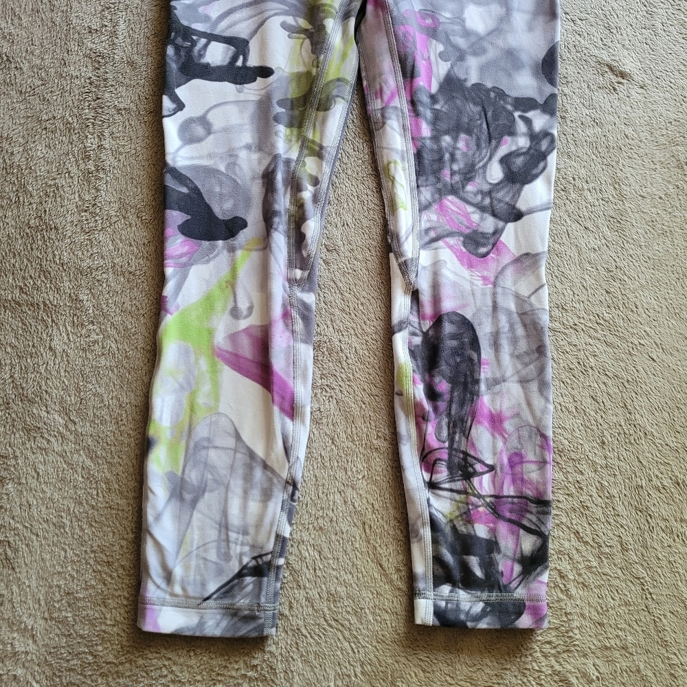 Lululemon Throwback Print Align High-Rise Pant 25" Unicorn Throwback White 6 - Picture 4 of 11